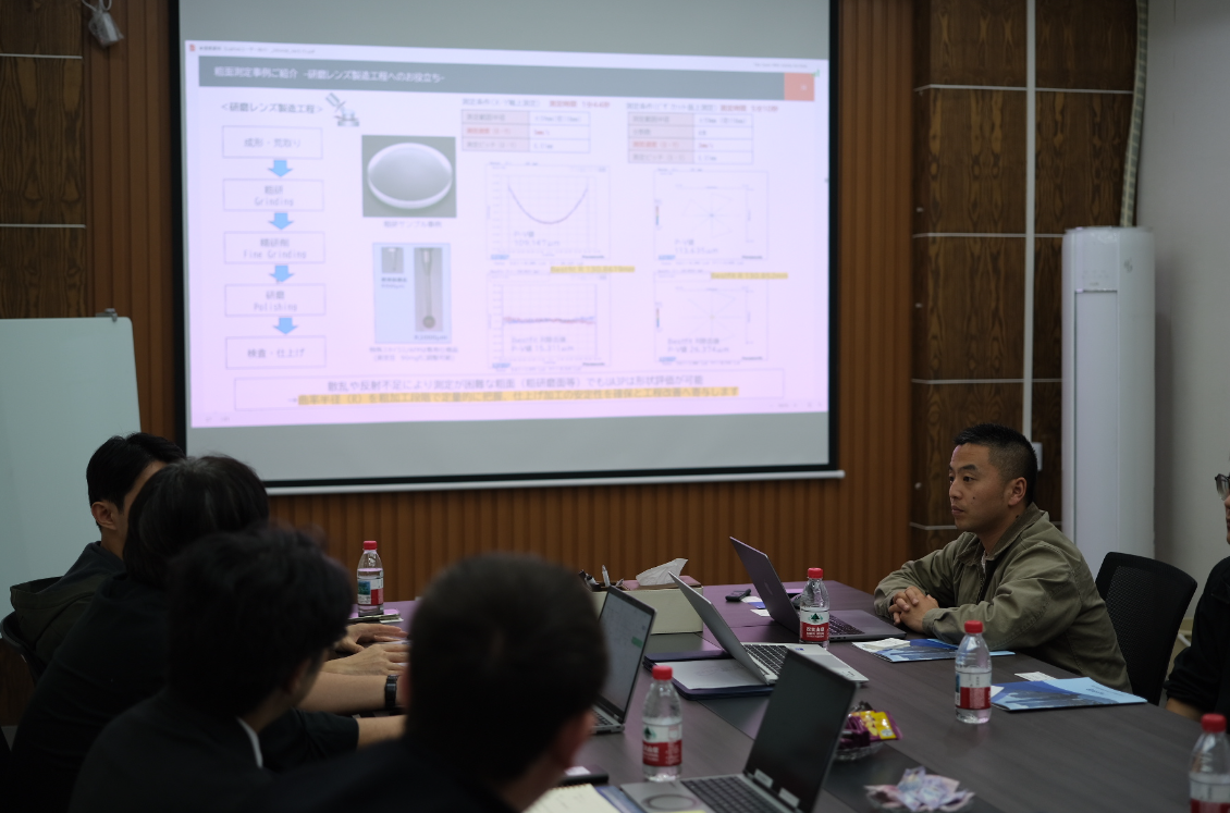 Profundizar la experiencia en medición de ultraprecisión y fomentar un nuevo ecosistema industrial: el equipo de Panasonic UA3P visita Zhixing Optics para intercambio y cooperación.